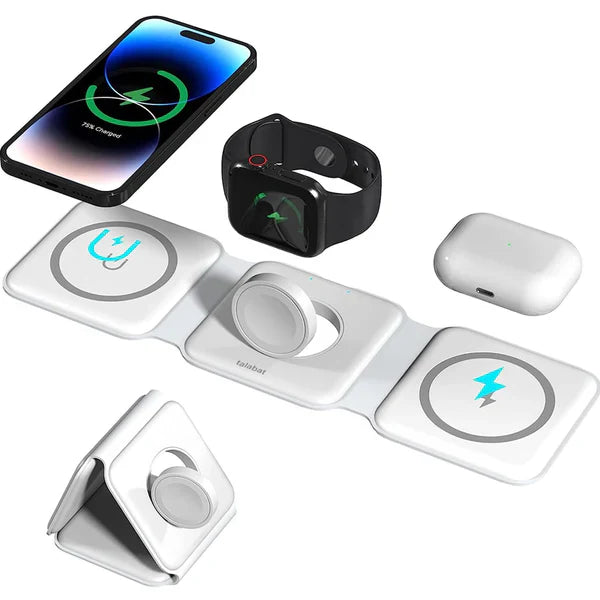 Folding Magnetic Suction Wireless Charger 3-in-1